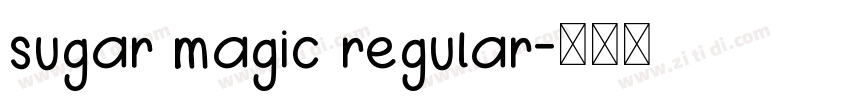 sugar magic regular字体转换